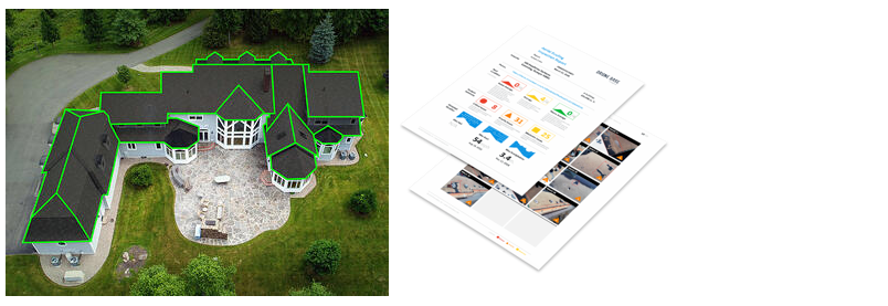 ispezioni sul tetto con droni